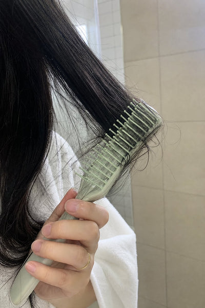The brush catches — before